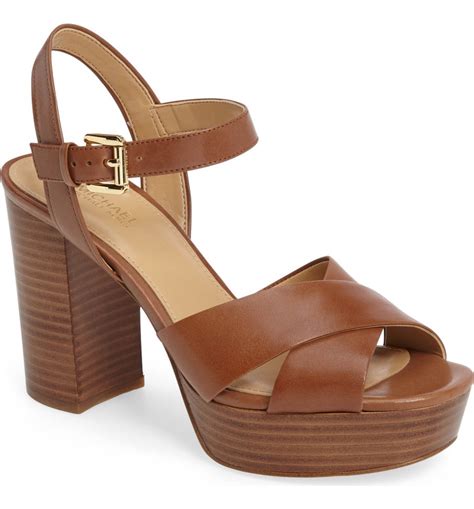 michael kors divia leather platform sandal|MICHAEL Michael Kors Women's Divia Platform Leather Sandal.